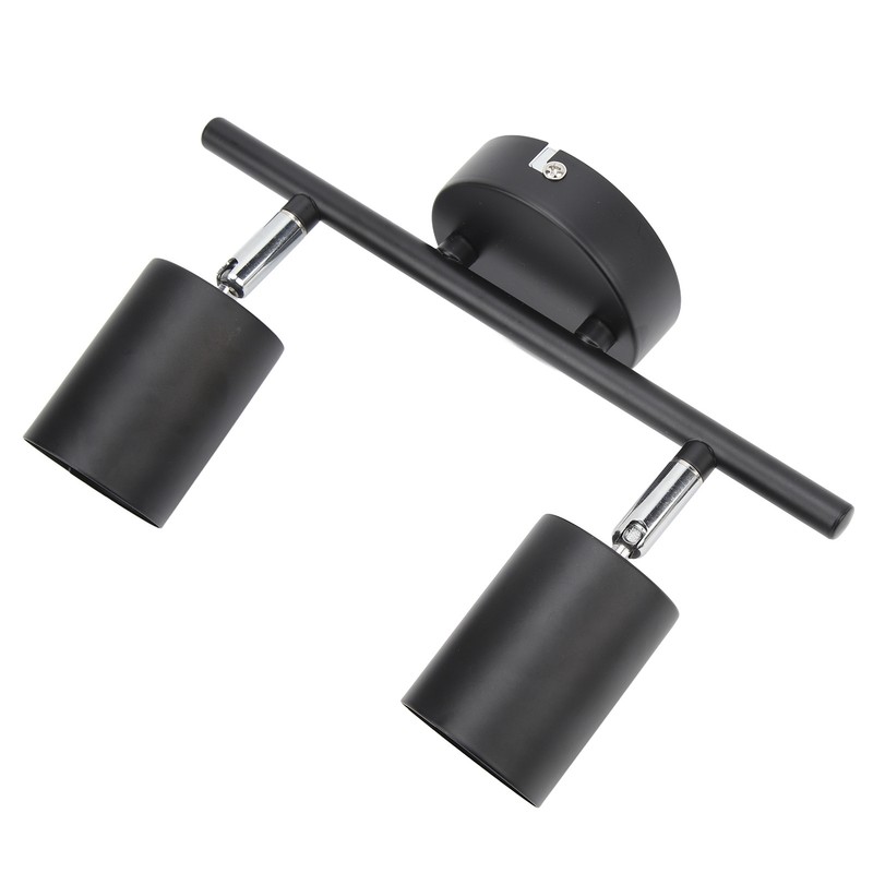 LED Track Light Kit 2 Heads 10.8in Track 90 Degrees