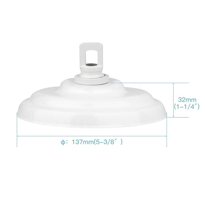 Helunsi Canopy Kit, White Canopy Light Kit, 5-3/8" Dia Canopy