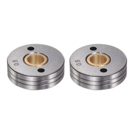sourcing map 2pcs Mig Welder Wire Feed Drive Roller 36mm x 10mm x 11mm x 4.5mm Aperture Roll Parts Replacement U Groove 0.03"