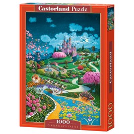 CASTORLAND 1000 Piece Jigsaw Puzzles, Cinderella's Castle, Fairytale Scenery, Adult Puzzle, Castorland C-105243-2