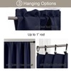 Gwine Navy Blue Blackout Curtains for Small Window Treatment, Light
