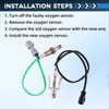 JUSNBASR 234-9307 234-9304 2 PCS Upstream Downstream Oxygen O2 Sensor