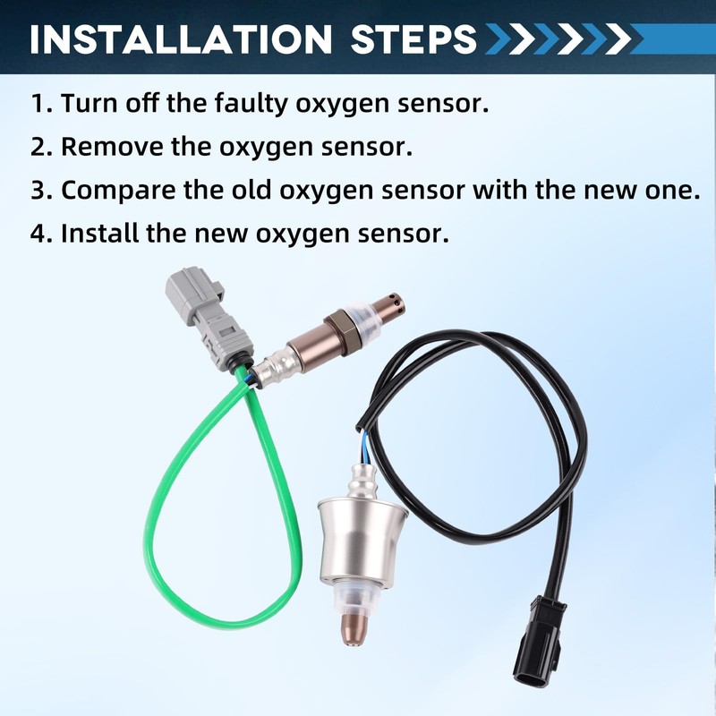 JUSNBASR 234-9307 234-9304 2 PCS Upstream Downstream Oxygen O2 Sensor