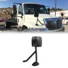 High Soar Hood Mirror for International 4300/Workstar II Black Mirror