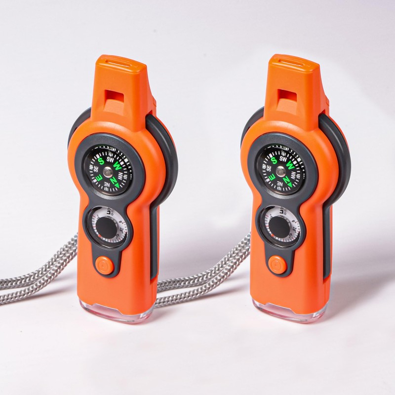 Emergency Survival Function Whistle, Outdoor Multifunctional Tool Safety Whistle with