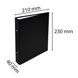 Exacompta A5 Ring Binder 2 Ring 30mm - Black