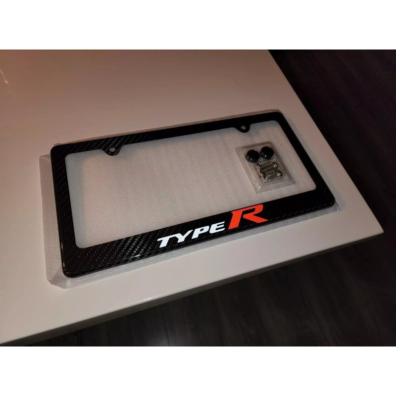 sport Honda Type R 100% Carbon Fiber License Plate Frame