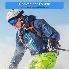 Retractable Key Fob, 3 Pieces, Key Ring, Lanyard, Extendable ID Card Yo-Yo with 60 cm Steel Wire Cord, Pass Holder, with Carabiner, Blue, Beige, Orange