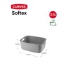 CURVER Softex 12.5 Litre Storage Basket, Elegant Design, Lightweight, Stackable
