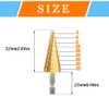 Hocansen 3 Pcs Step Cone Drill Bits Counter Sink Drill