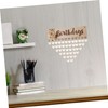 IWOWHERO 1 Set Wooden Cutouts for DIY Projects Heart Shaped