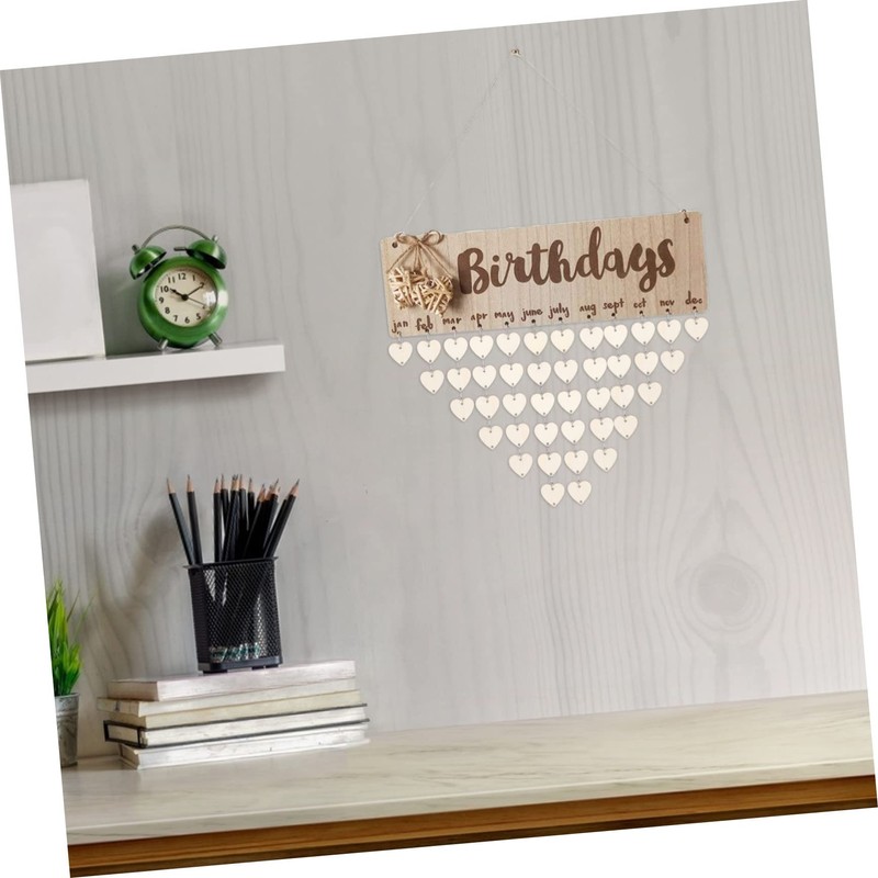 IWOWHERO 1 Set Wooden Cutouts for DIY Projects Heart Shaped