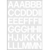 Letters and characters, white, 4 cm high letters in high-quality