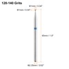 sourcing map 13pcs 120-140 Grits Diamond Grinding Bit 1mm Ball