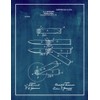 Pocket Knife Patent Print Midnight Blue with Border (16" x