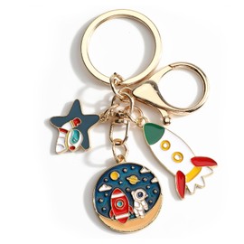 SHTALHST Astronaut Keychain,Space Keychain for Keys Purse Handbag,Christmas Birthday Gift for Women Friends Daughter Son