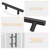 Onateel 30 Pack 5 Inch Cabinet Handles Matte Black Cabinet