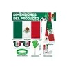 Set 6 Piezas Hincha Mexicano, Kit Para Futbol Y Celebracione