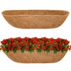 Halatool 36" Coco Liners for Planters, 2 Pack Coconut Fiber