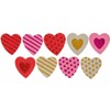 Foam Heart Stickers - Valentines Crafts - Texture Dots Stripes