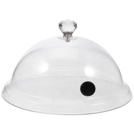 Lurrose 2 x Smoking Bell Covers Clear Acrylic Accessories Lids for Smokers, Smokers, Infusion Plates, Bowls and Jars (21 x 21 x 10 cm)
