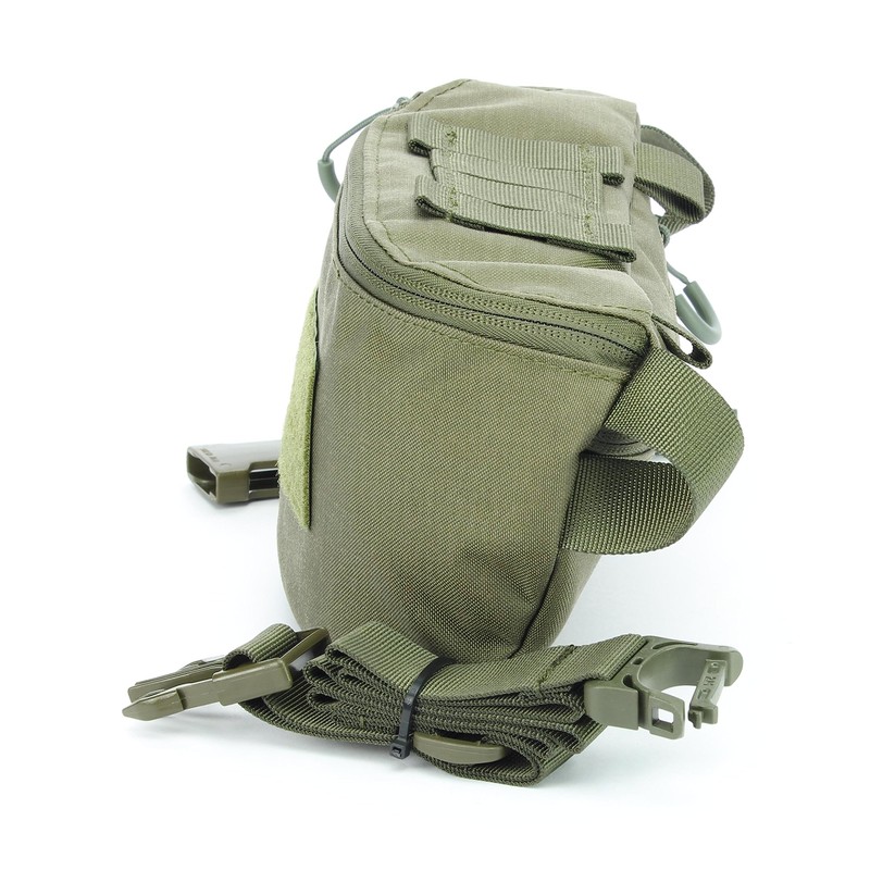 Modular Waist Bag 1.8 L with MOLLE, Removable Strap, Fleece,