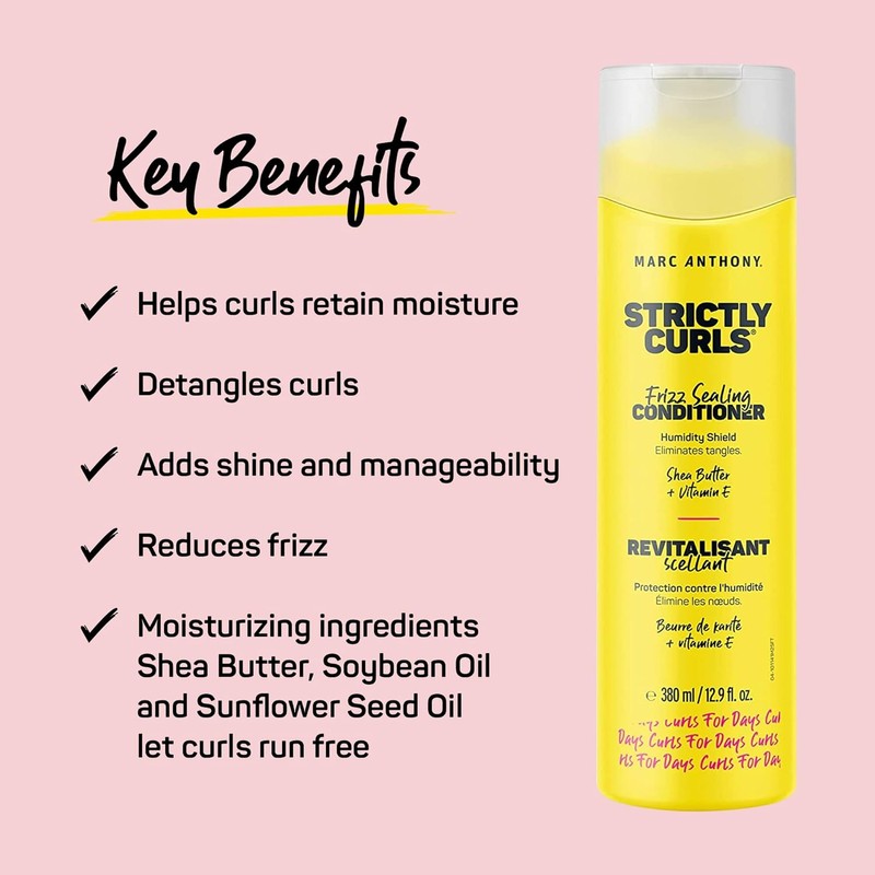 Marc Anthony Strictly Curls Frizz Sealing Conditioner, 12.9 Ounce