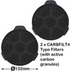 SPARES2GO Carbon Charcoal Vent Filter for B&Q CATA Extractor Cooker