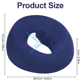 AOOSA Face Down Pillow for Massage, Massage Headrest for Bed, Face Pillow for Stomach Sleeping, BBL Pillow After Surgery Post Eye Surgery Vitrectomy Recovery, for Spa Salons Beauty Office, Dark Blue