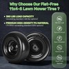 11x4.00-5 Lawn Mower Tires Flat Free, 2 Pack 11x4-5 Solid