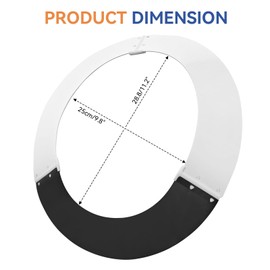 Hard Hat Sun Visor Reusable Hardhat Sun Shields Compatible with Bullard Full Brim Hard Hat Extended Sun Shade Brim for Sun & Heat Protection Replacement for Paulson Tinted Visor Attachment A-S4-B2