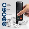 JuviPerpric Professional Diamond Tester Pen with UV Light, Rechargeable High