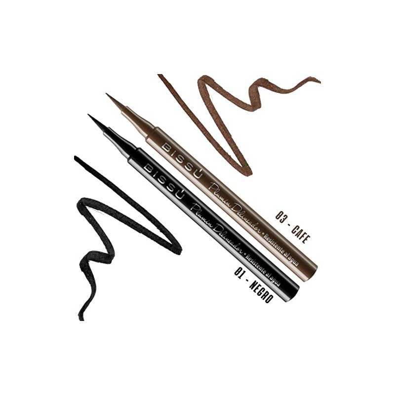 Kit Bissu Delineador Plumin Ojos Y Cejas (kit 6 Piezas)