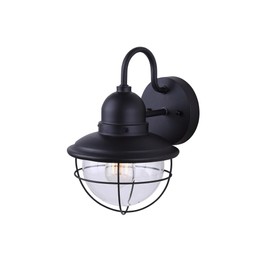 Canarm IOL254BK Lohan 1 Light, Black Finish Outdoor Lantern