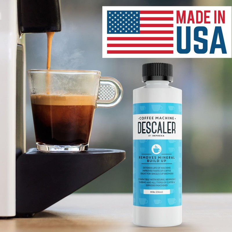 IMPRESA Coffee Machine Descaler - Machine-Safe Formula & Descaling Solution