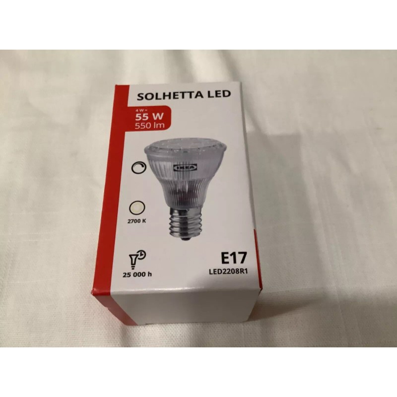 IKEA SOLHETTA LED Bulb E17 Reflector R14 550 Lm Dimmable