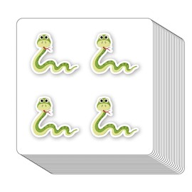Snake Stickers 1in for Scrapbooking, Arts, Craft, Kids DIY, Calendars Journals 80-Pack