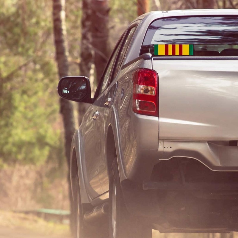 Vietnam War Veteran Service Ribbon Large Decal/Bumper Sticker