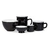 Abbott Collection Enamel Look Stoneware Mug, Black