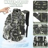 Tecoloy Camo Backpack for Boys, 3PCS Tactical Kids Backpack Boys