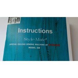 Singer 348  Manual Style Mate Sewing Machine Owners (Reprint)