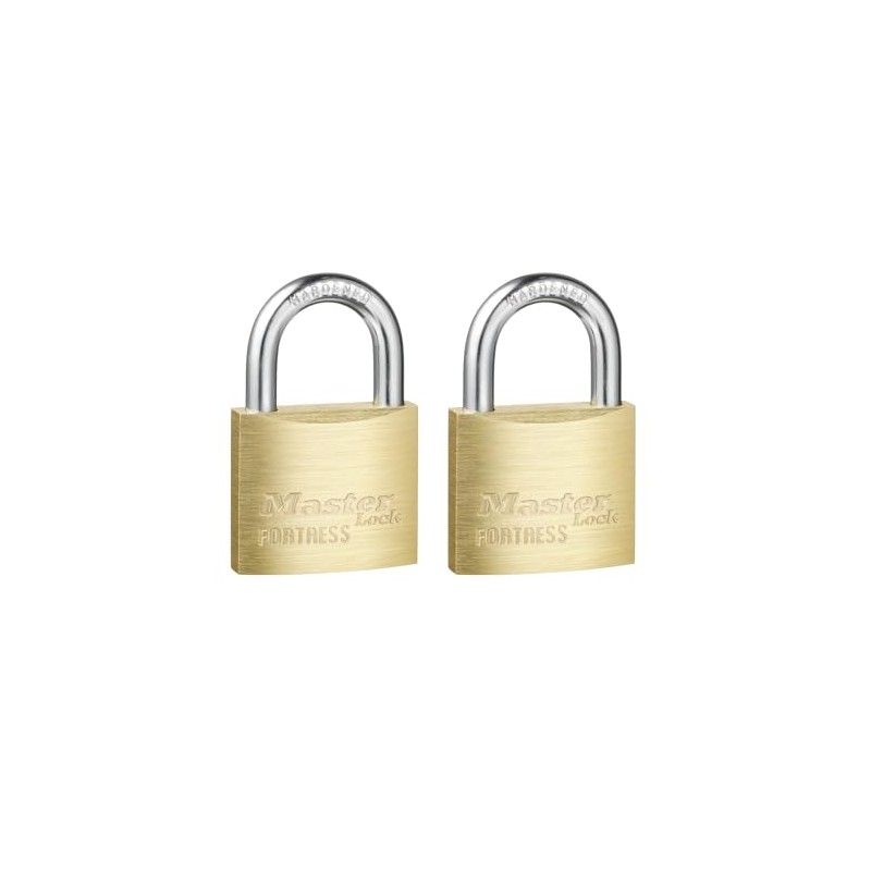 Master Lock Solid Brass Body 40mm Wide Economy Padlock with