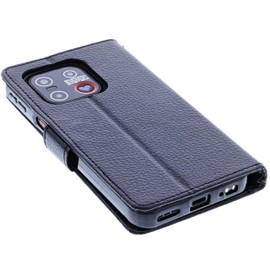 foto-kontor Case Compatible with Emporia Smart 6 Lite Book Style Black Protective Cover Book