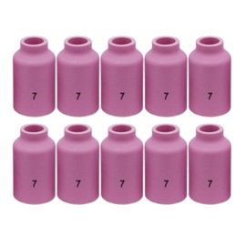 TIG Alumina Nozzles Ceramic Shield Cup 54N15#7 Φ7/16" For DB PTA SR WP 17 18 26 TIG Welding Torch 10pk (54N15#7)