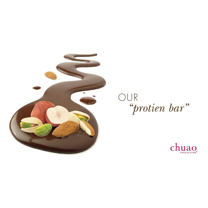 Chuao Chocolatier Triple Nut Temptation Gourmet Dark Chocolate Bars |