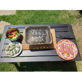 Charbox Portable/Disposable BBQ Charcoal Grill/Lasts 3 hours/High Temperature/Made in USA/Easy to Use/Eco Friendly/Recyclable Barbecue Grill - Great for Camping, Tailgate & Backyard Parties!