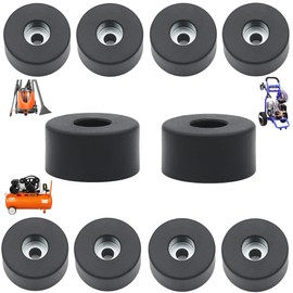 10 PACK 192310GS Air Compressor Isolator Pads, Replacement Rubber Isolator feet 094-0026, E106661, D091007 for Many Compressors Generators Pressure Washers Anti Vibration Foot Pad