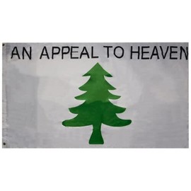 An Appeal To Heaven (No Grass) Double Sided 150D Woven Poly Nylon 3'x5' Flag