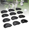 Golf Iron Head Covers, 12Pcs PU Golf Head Covers with