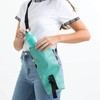 Typhoon Pure Vegan Leather Bottle Bag, Aqua Blue